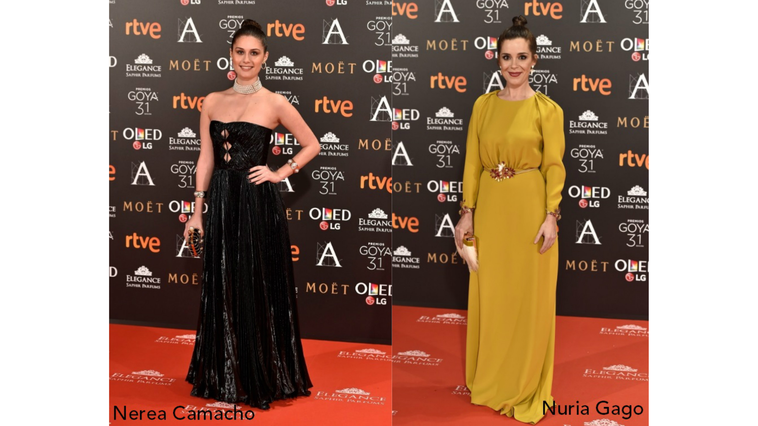 nerea camacho nuria gago gala de los goya 2017